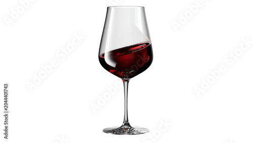 Photos Red wine in a modern stemmed glass with swirling liquid