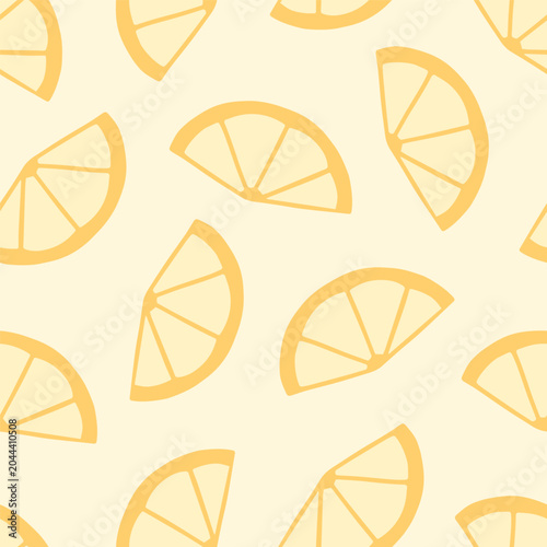 Foto Lemon pieces, seamless pattern design