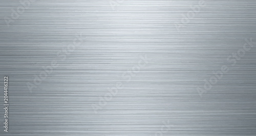 Silver brushed metal panel texture with smooth horizontal streaks and subtle lighting, perfect for premium design projects.
