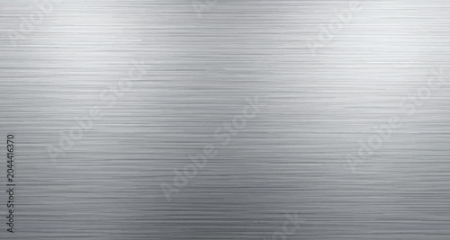 Brushed stainless steel texture with sleek horizontal grain, metallic silver surface, industrial finish, modern background, clean and minimal design.