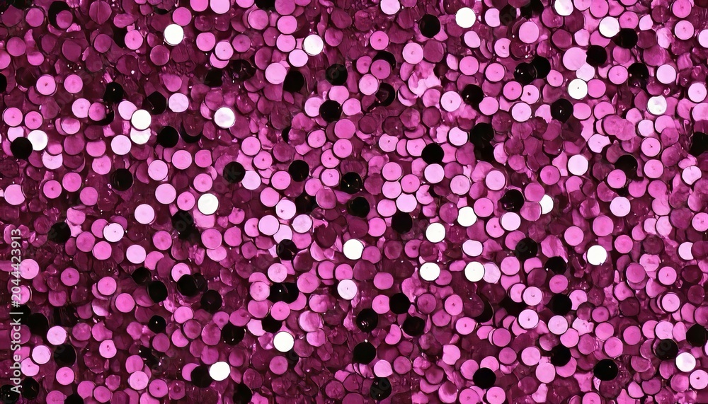 Obraz premium Vibrant Pink and Magenta Sequins with Shimmering Dot Pattern for Fashion and Textile Crafts Design