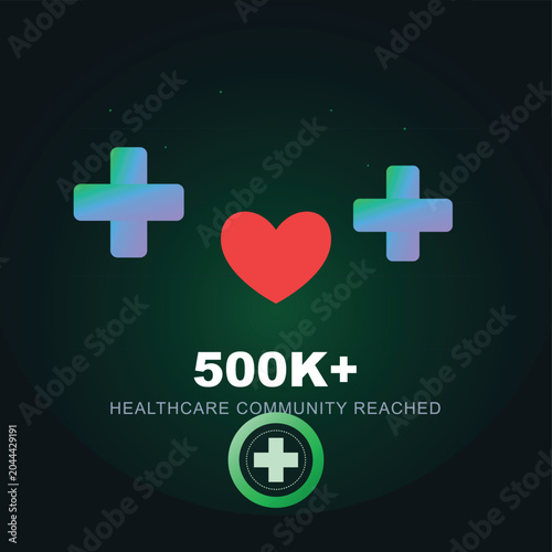 Healthcare community reaches milestone with positive emoticon symbols