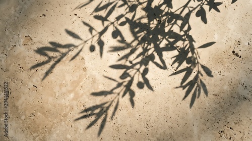Olive Tree Shadow on Ground
