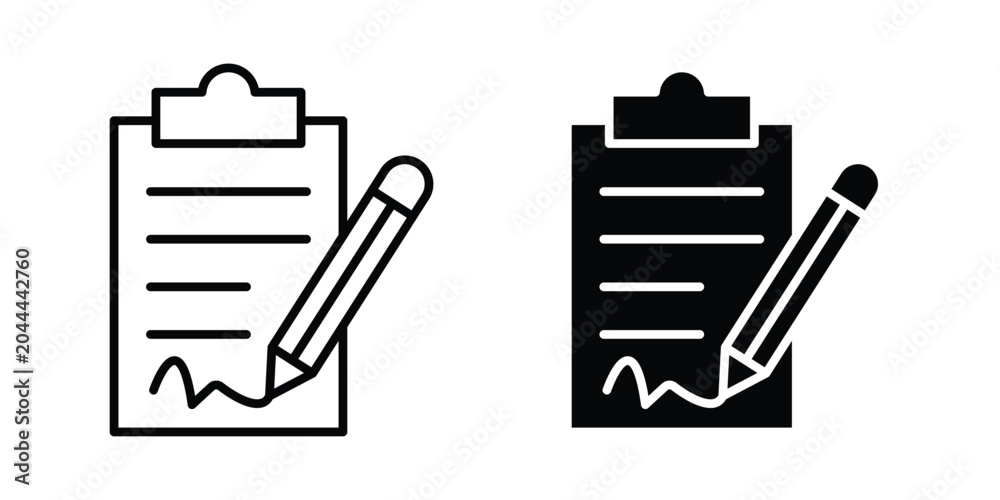 Ταπετσαρία Agreement icon lineart style, silhouette flat icons