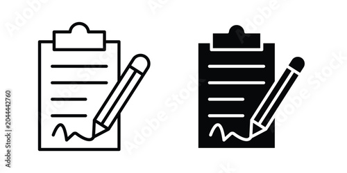 Φωτογραφία Agreement icon lineart style, silhouette flat icons