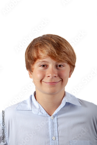 portrait of cute smiling young boy
