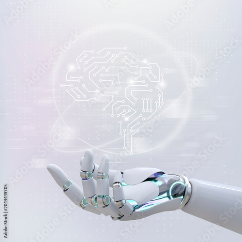 AI Chip Intelligence and Deep Learning Technology Concept with Advanced Neural Processing