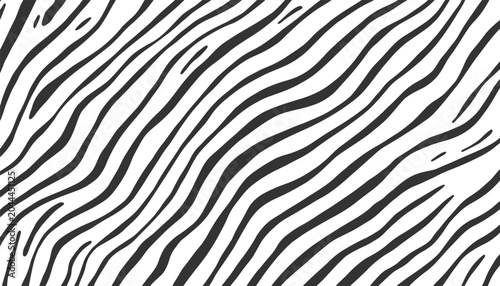 Minimal Black Animal Print Seamless Pattern White Background Modern Abstract Wildlife Design