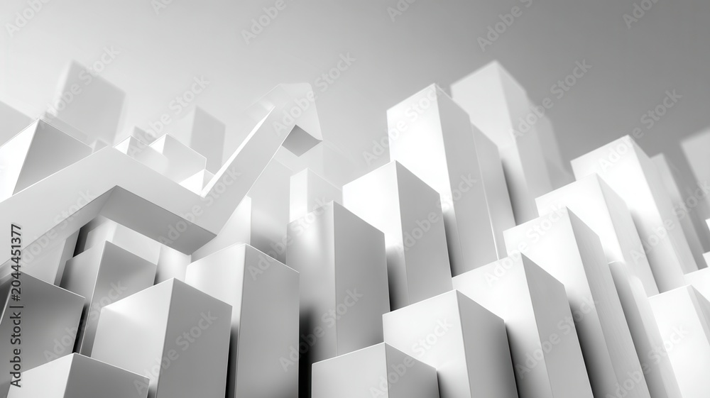 Fototapeta premium Abstract technology background with financial graphs and data points over a textured wave representing pattern, market analytics