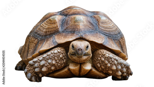 Fotografi African Spurred Tortoise Sulcata Reptile Close Up