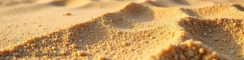 Coarse sand texture, beach closeup Brown and beige tones, rough surface , sea, arid, grit