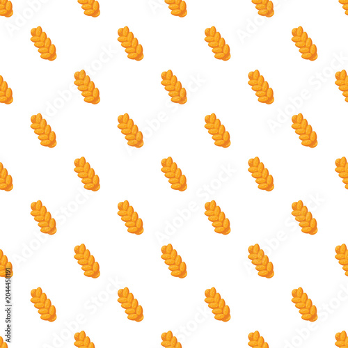 Εκτύπωση καμβά Challah bread loaves arrange in a repeating pattern on white background