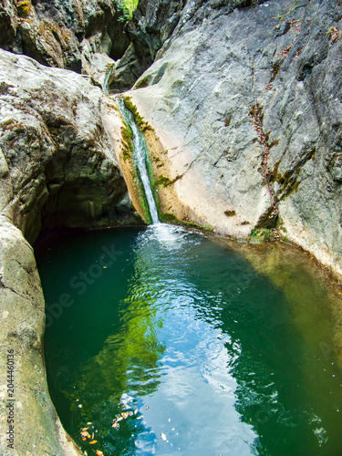 Italia, Toscana, Campagna di Montaione. Il fiume Egola.