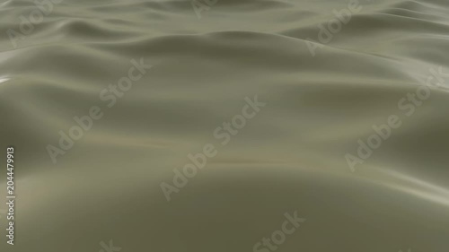 Ocean waves captured in soft light