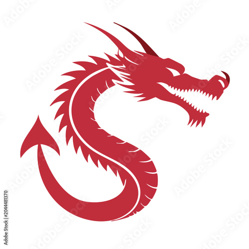 Red dragon icon