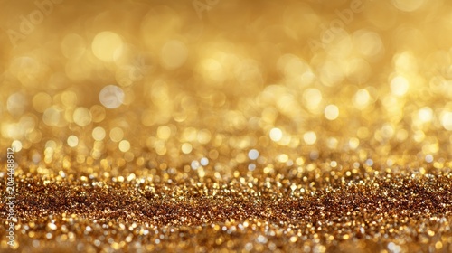 Glittering gold bokeh background