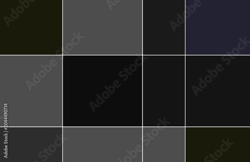 Fotografi Dark Moody Photo Collage Grid Template – Vector Layout