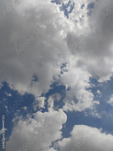 blue sky with clouds