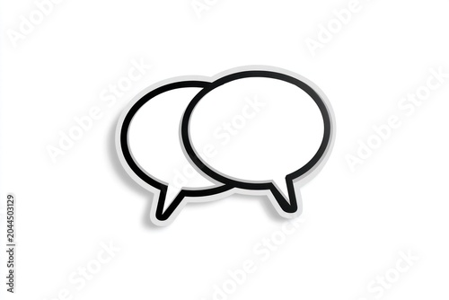 Speech bubbles.
