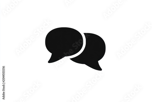 Black chat bubbles.