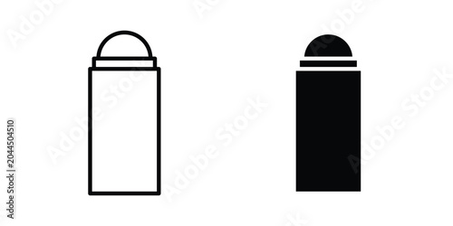 deodorant icon stroke and solid black editable vectors