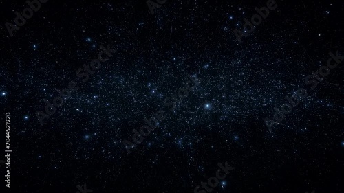 Expansive view of a starry night sky filled with twinkling stars and cosmic dust. Ideal for projects related to space, astronomy, and the universe