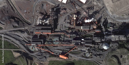 Photos Kiruna LKAB Iron Ore Concentrating Plant Satellite Image