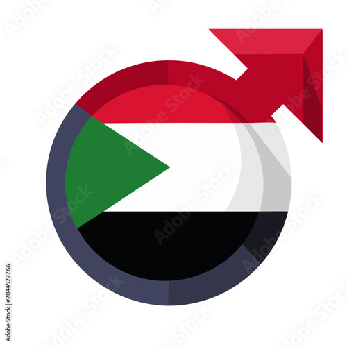 Sudan flag male symbol
