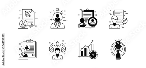 Business icons people and growth