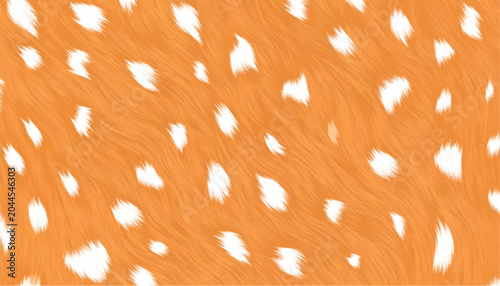 Canvas-taulu Luxury orange deer fur vector background