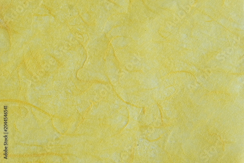 Yellow Handmade Paper Texture Background