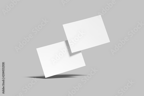 A5 Landscape Flyer Blank Mockup