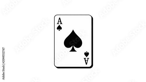 Konstfotografi Ace of spades playing card illustration