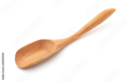 Empty bamboo tea spoon