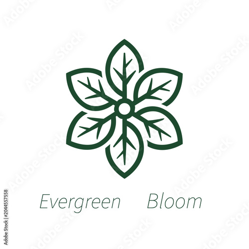 Evergreen Bloom Logo – Timeless Growth & Natural Brand Identity