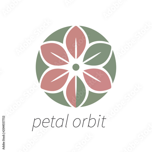 Petal Orbit Logo – Elegant Floral Motion & Modern Beauty Brand Identity