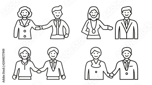 Tableau sur toile Professional Team Collaborating in Business Meeting Fostering Connection and Tru