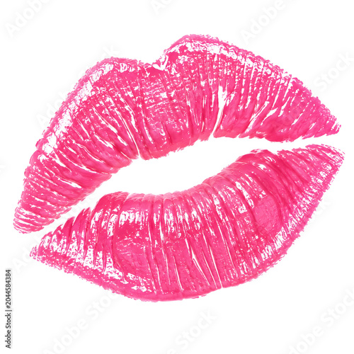 Pink Lip Print Kiss Mark Beauty Symbol
