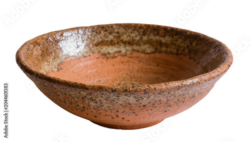 Schilderij op canvas Rustic earthenware bowl with speckled glaze