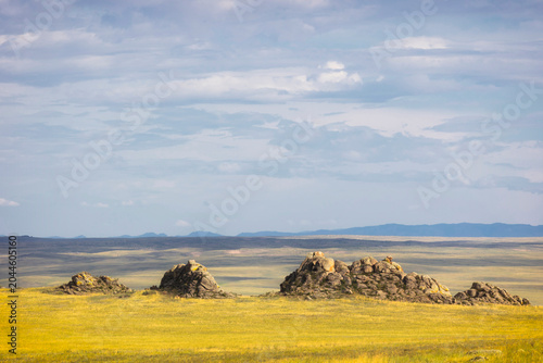 Nature of Eastern Siberia. Ubsunur basin. Republic of Tuva. Russia