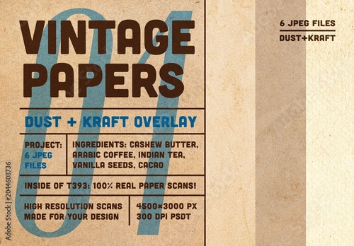 Vintage Paper Textures – Kraft Brown Background Pack for Design & Print (PSD)