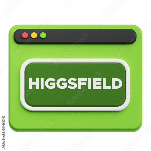 HIGGSFIELD AI Tools 3D Icon Isolated On The Transparent Background