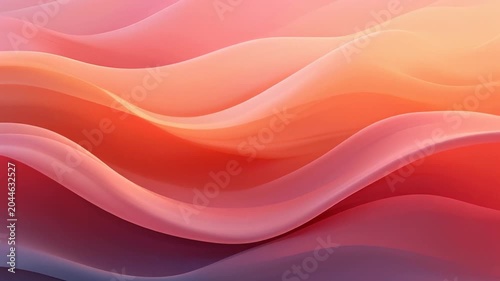 Vibrant Fluid Motion Background with Pink and Orange Hues.