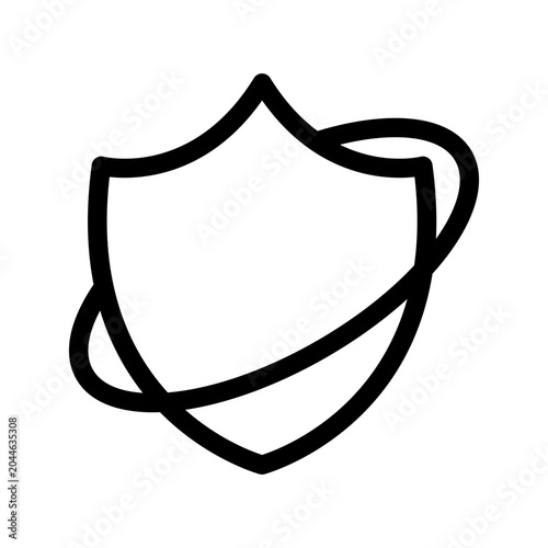 Vászonkép A shield provides protection and safety with a safeguard against harm in a secure environment
