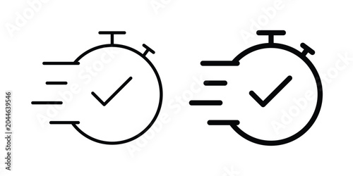 Tableau sur toile quick response icon editable. Vector pack in black