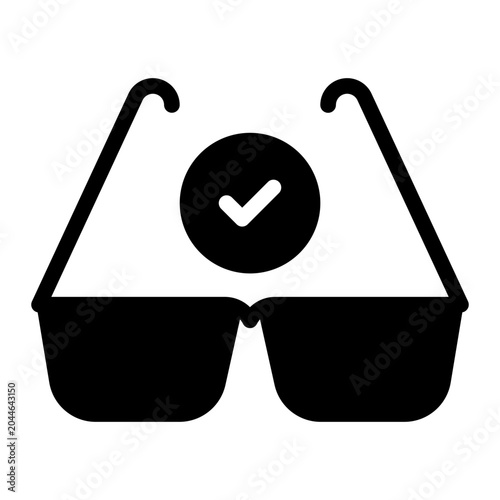 sunglasses glyph icon
