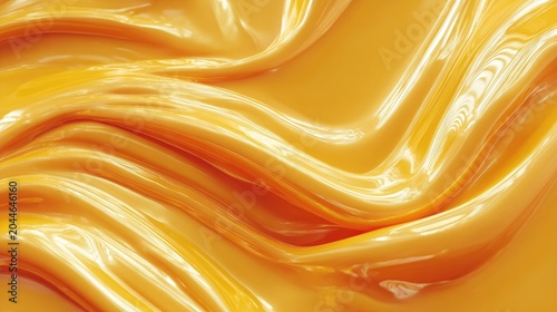 Rippling golden liquid with smooth, flowing, glossy textures