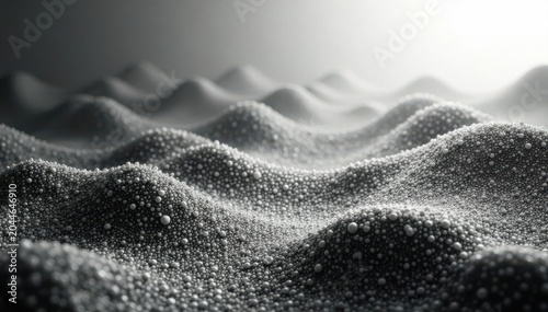 Subtle stippled waves, creating a textured grayscale halftone background , peaceful, backdrop
