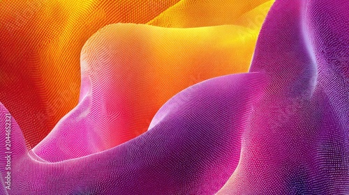 Fluid organic shapes in vibrant, gradient colors, smooth and textured