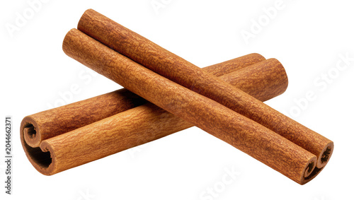 Konstfotografi Crossed cinnamon sticks with rough texture